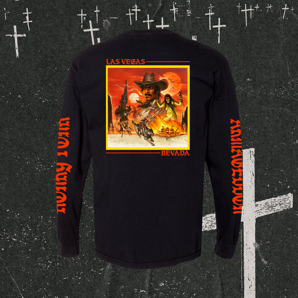 ◆THE COLDEST MOMENT◆ TCM paranormal long sleeve whiteivory DEATHWESTERN Longsleeve – SpiritWorldProphet